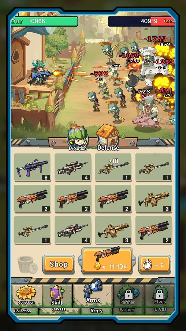 Screenshot of Zombies Battle-Plants Hunter