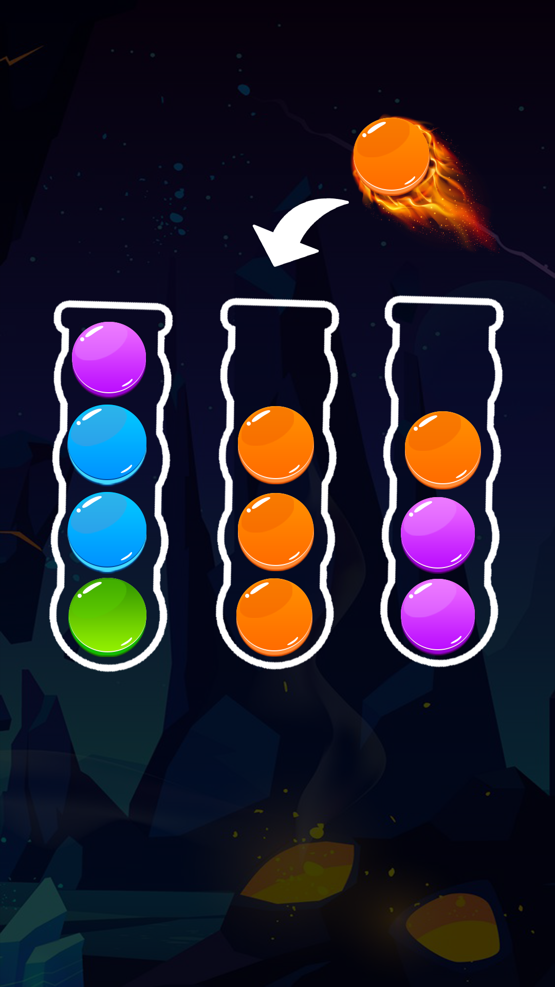 Ball Sorting - Color Matching ภาพหน้าจอเกม