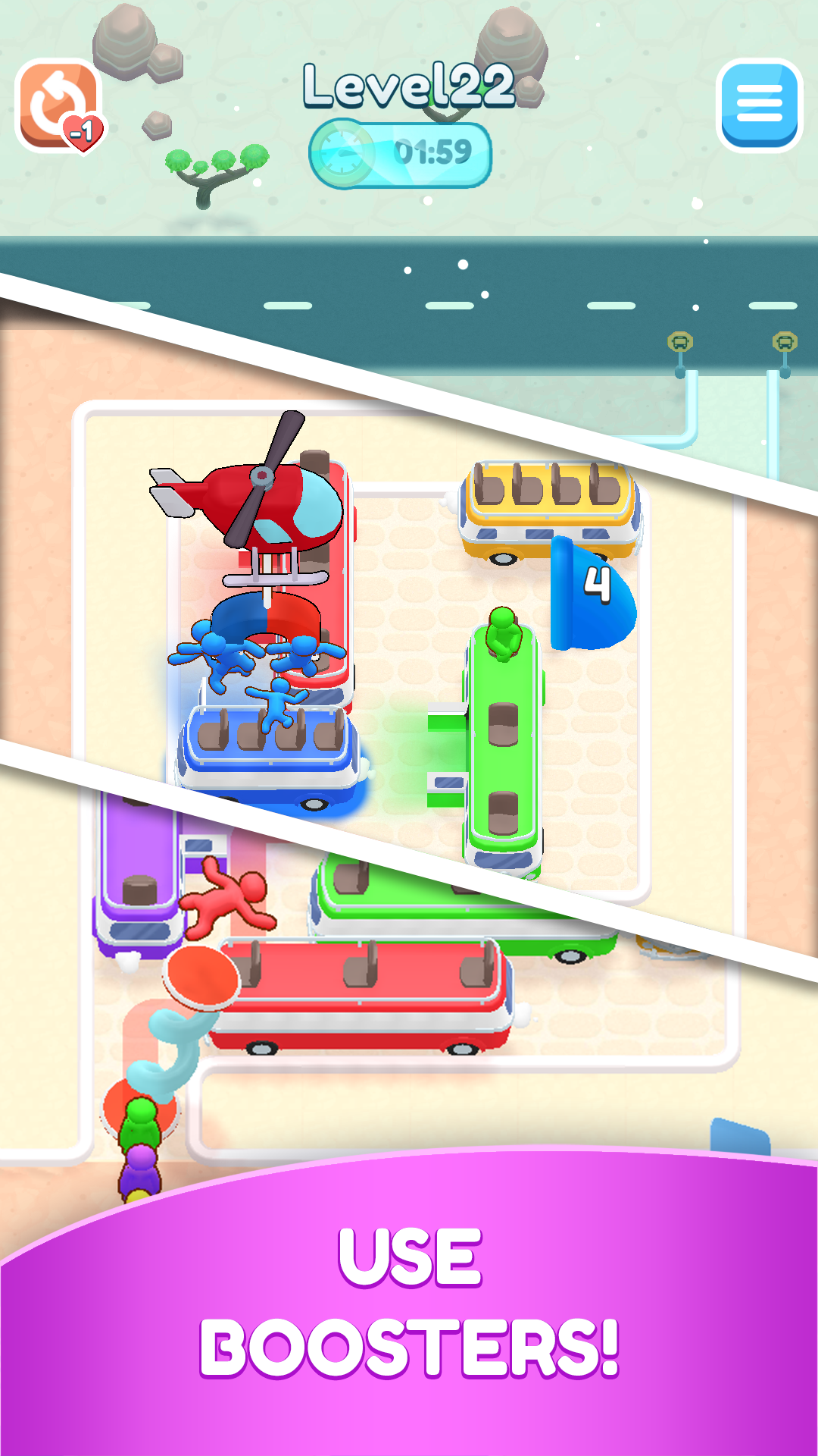 Bus Puzzle : Parking Jam Game Screenshot