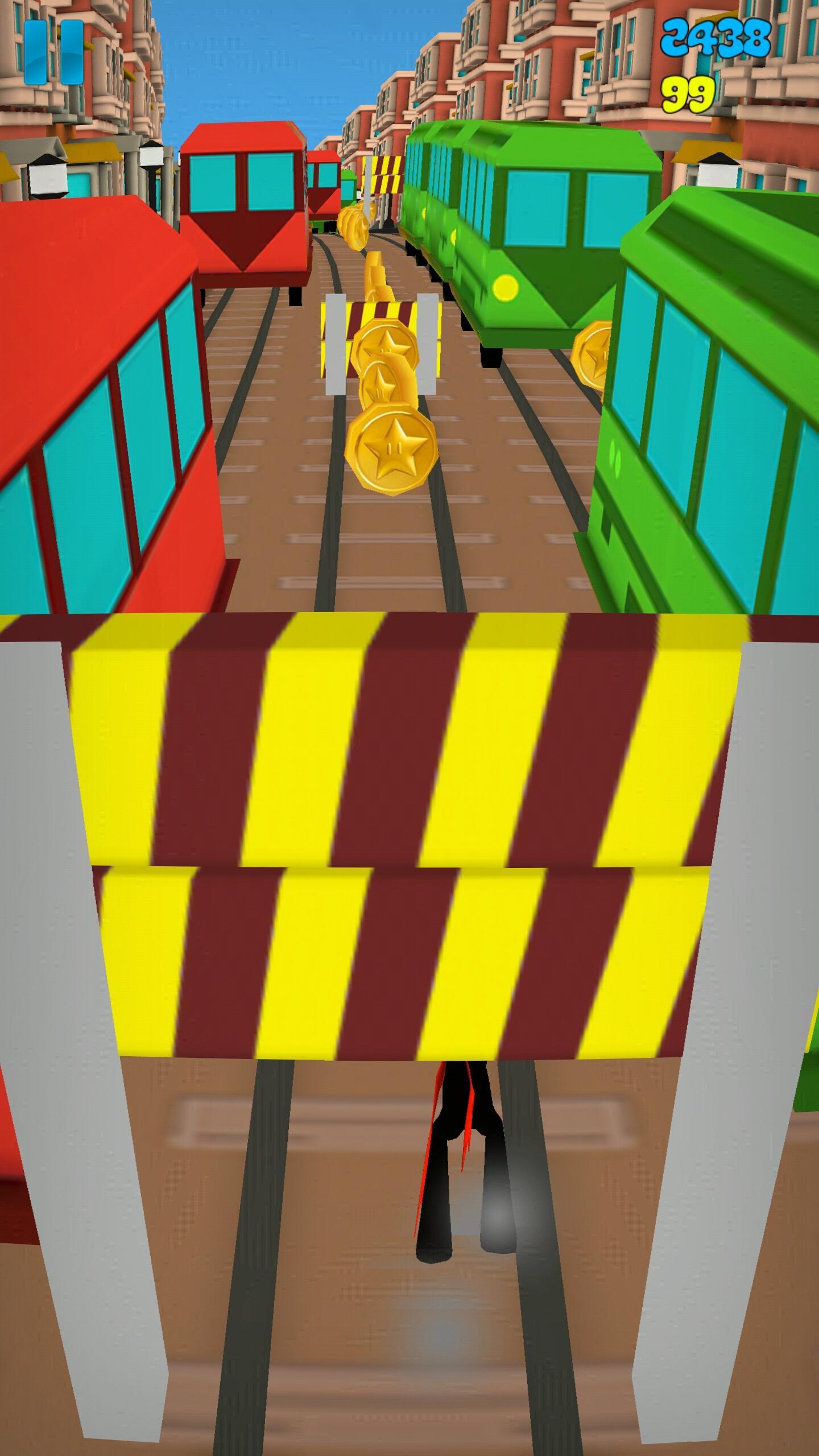 Screenshot of Stickman Subway Runner - City Surf
