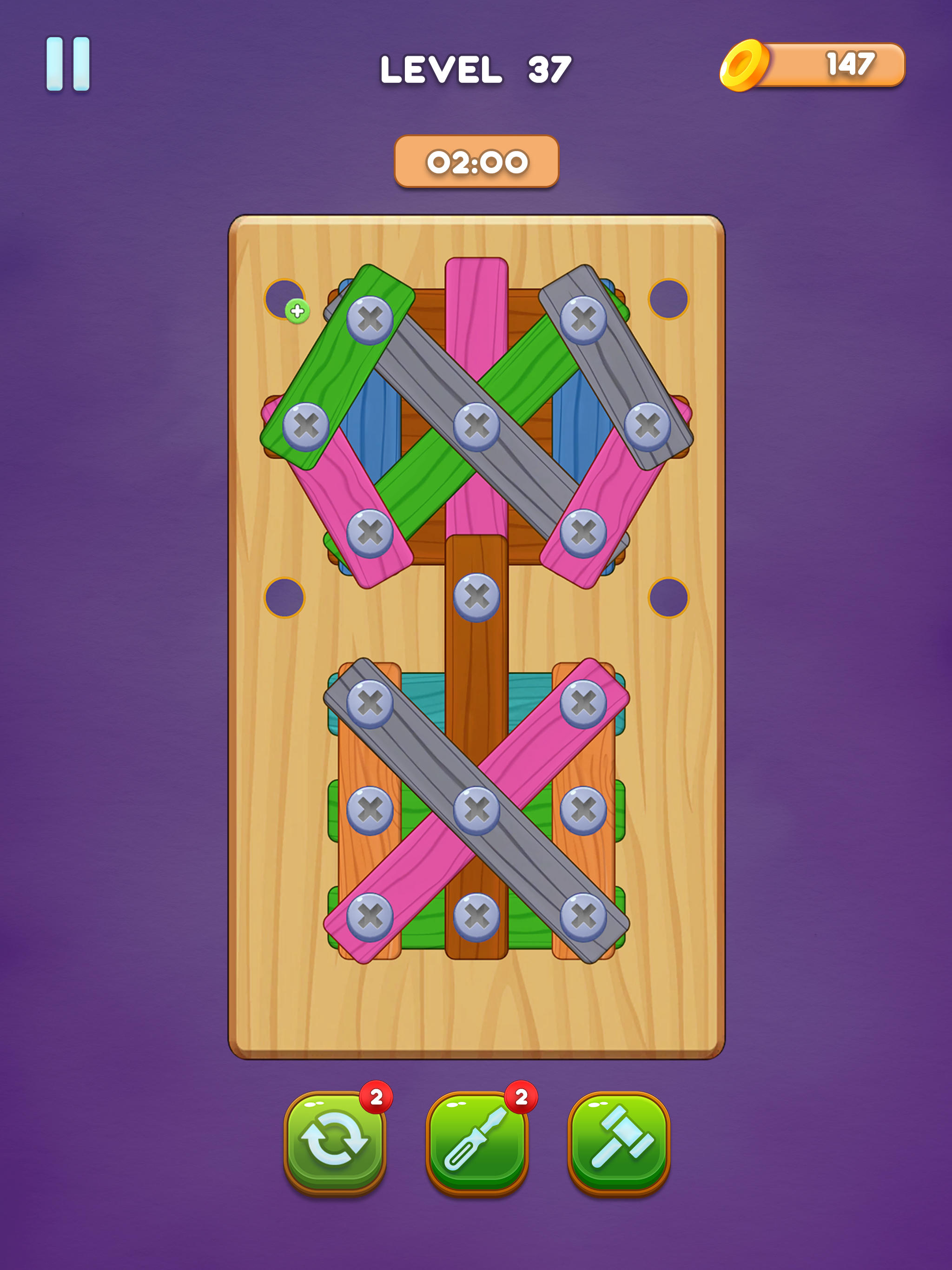 Unscrew Wood Puzzle: Screw Jam Game Screenshot