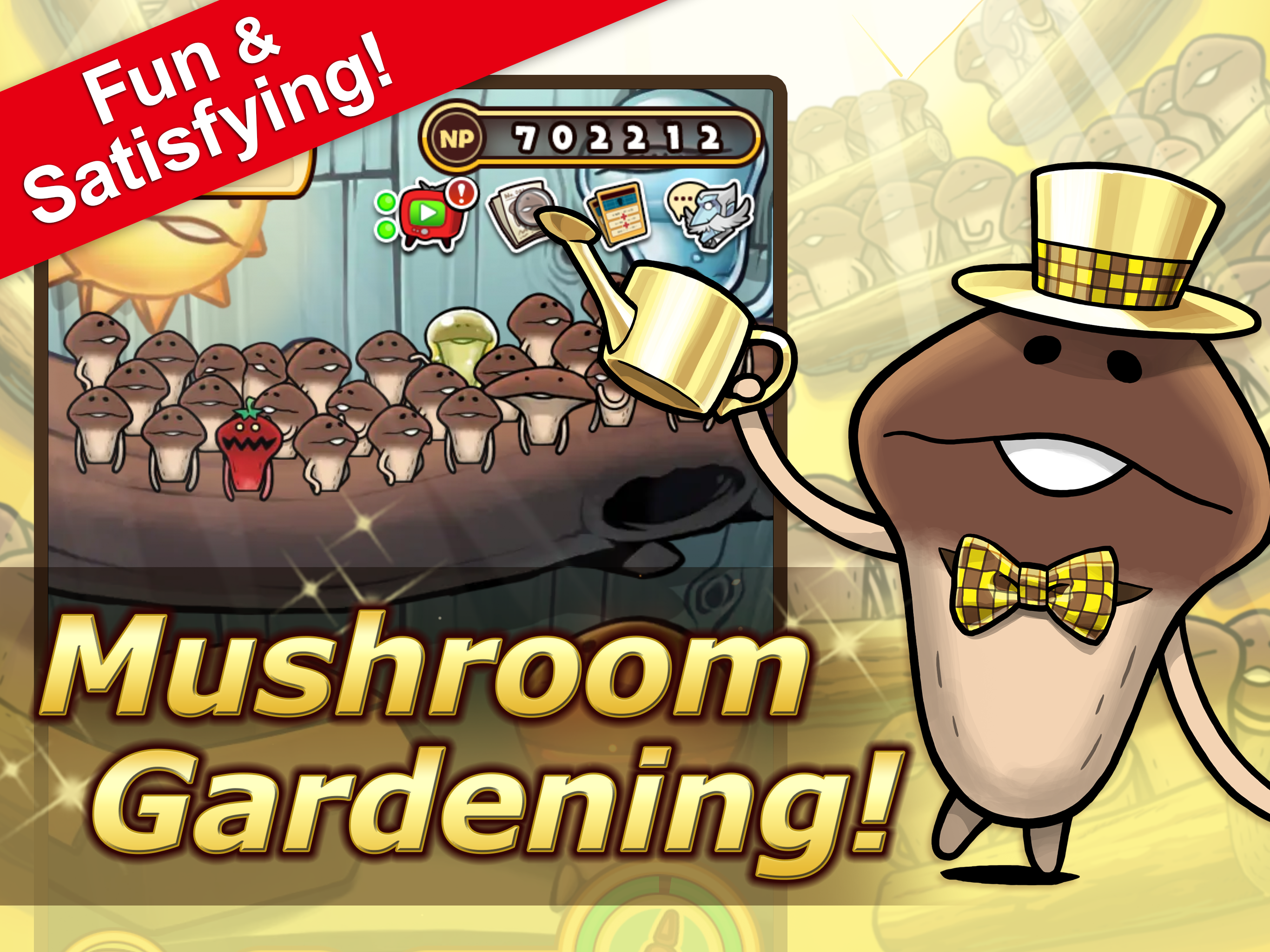 Скриншот игры Idle Mushroom Garden Deluxe
