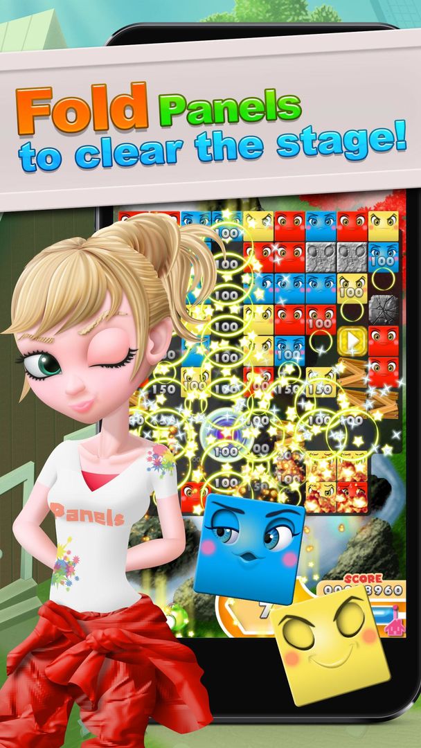 Screenshot of Panels - Folding Puzzle game
