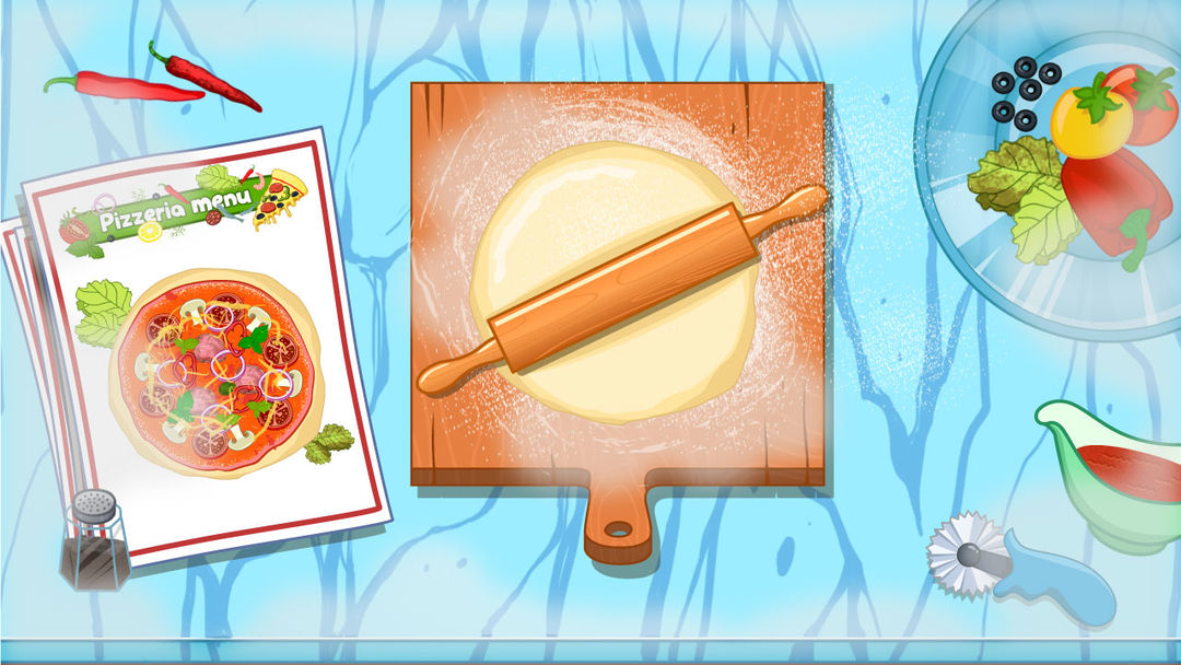 피자 메이커. 아이들을위한 요리 게임 스크린 샷