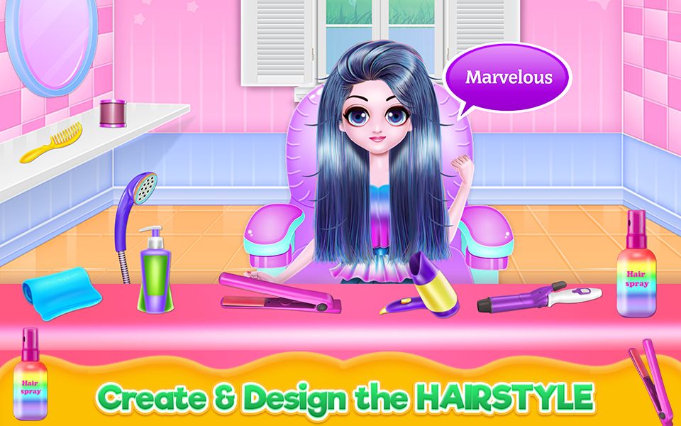 Screenshot of Cosplay Girl Hair Salon