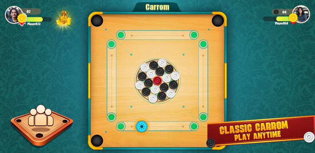 Banner of Carrom Board Offline Disc Game 