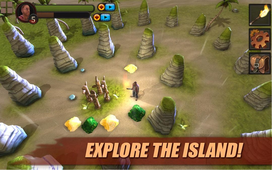 Survival Game: Lost Island 3D 게임 스크린 샷