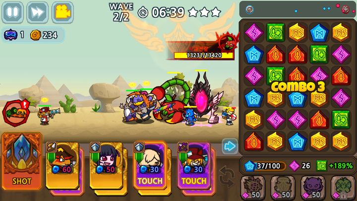 Screenshot 1 of Puzzle & Defense: Match 3 Battle 1.2.3