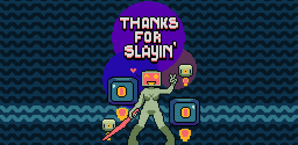 Banner of Obrigado por Slayin- Free Pixel Shooter 