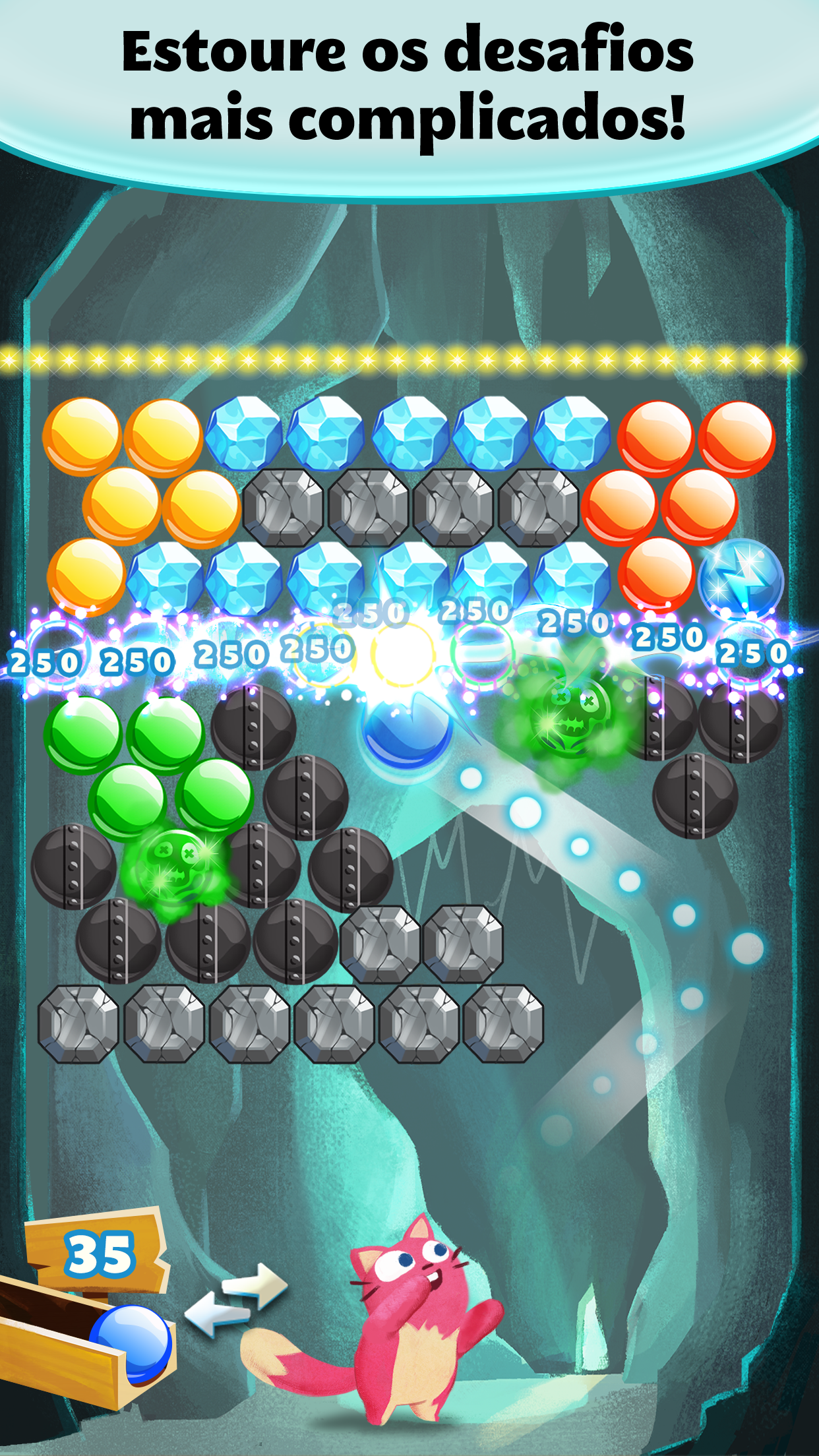 Captura de Tela do Jogo Bubble Mania: Halloween