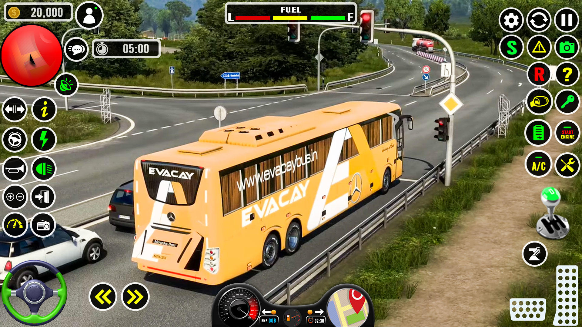 Bus Driving Simulator Games 3D ภาพหน้าจอเกม