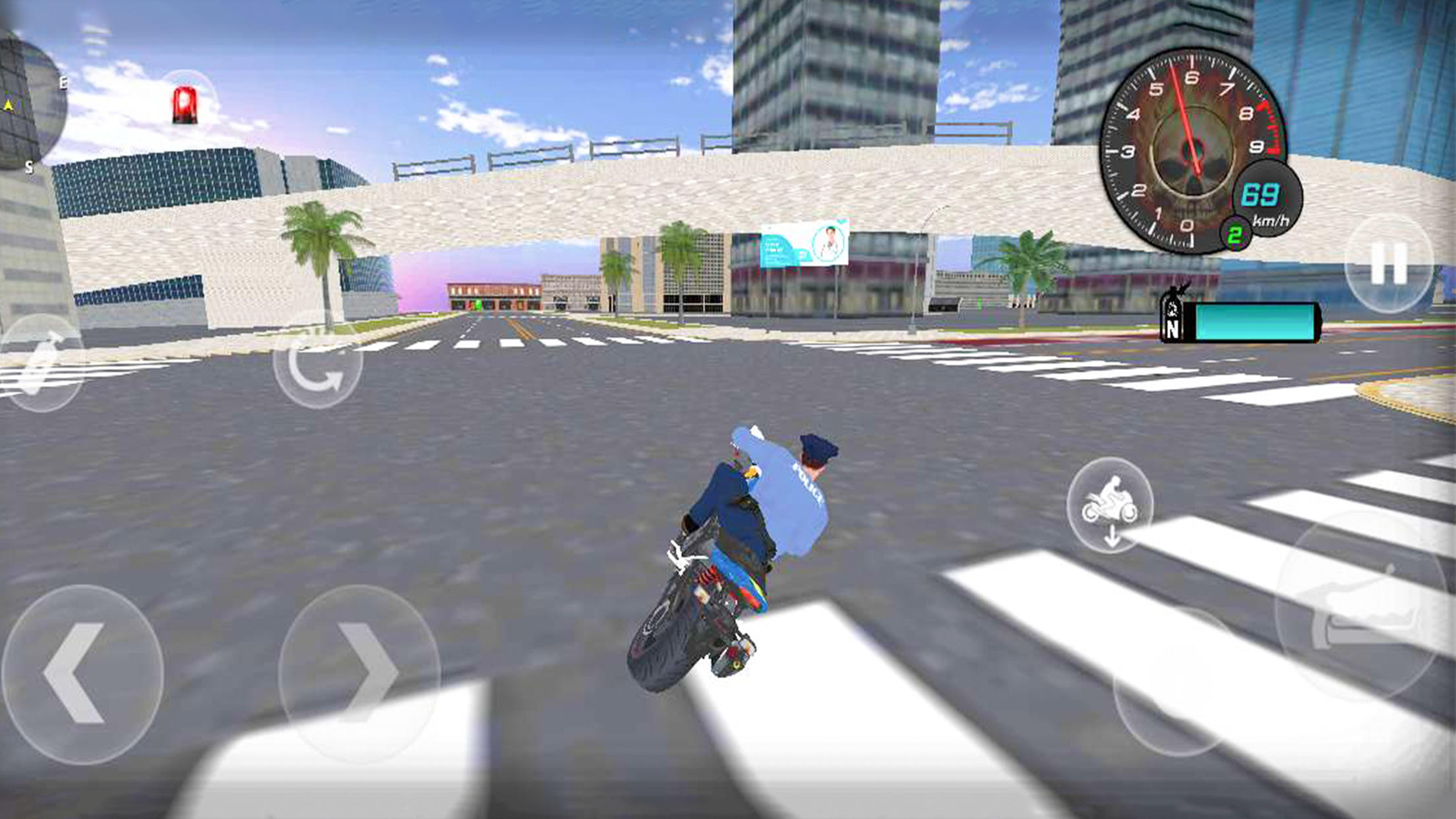 Cuplikan Layar Game SUV Police Car and Bike Games