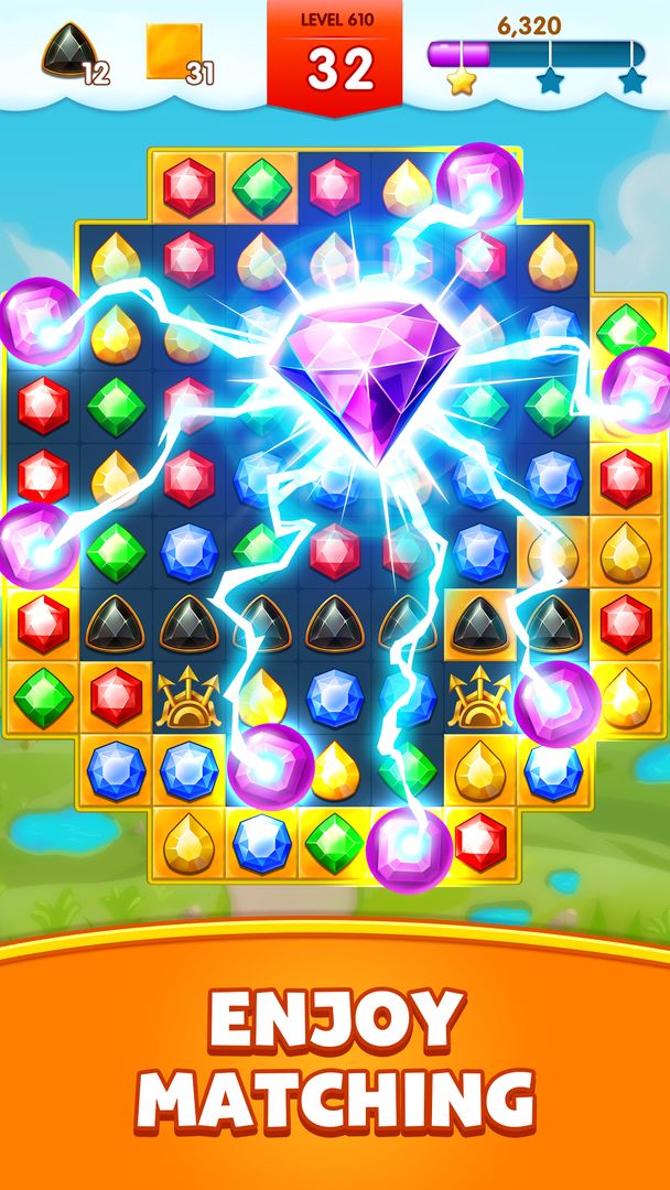 Screenshot of Jewels Legend - Match 3 Puzzle