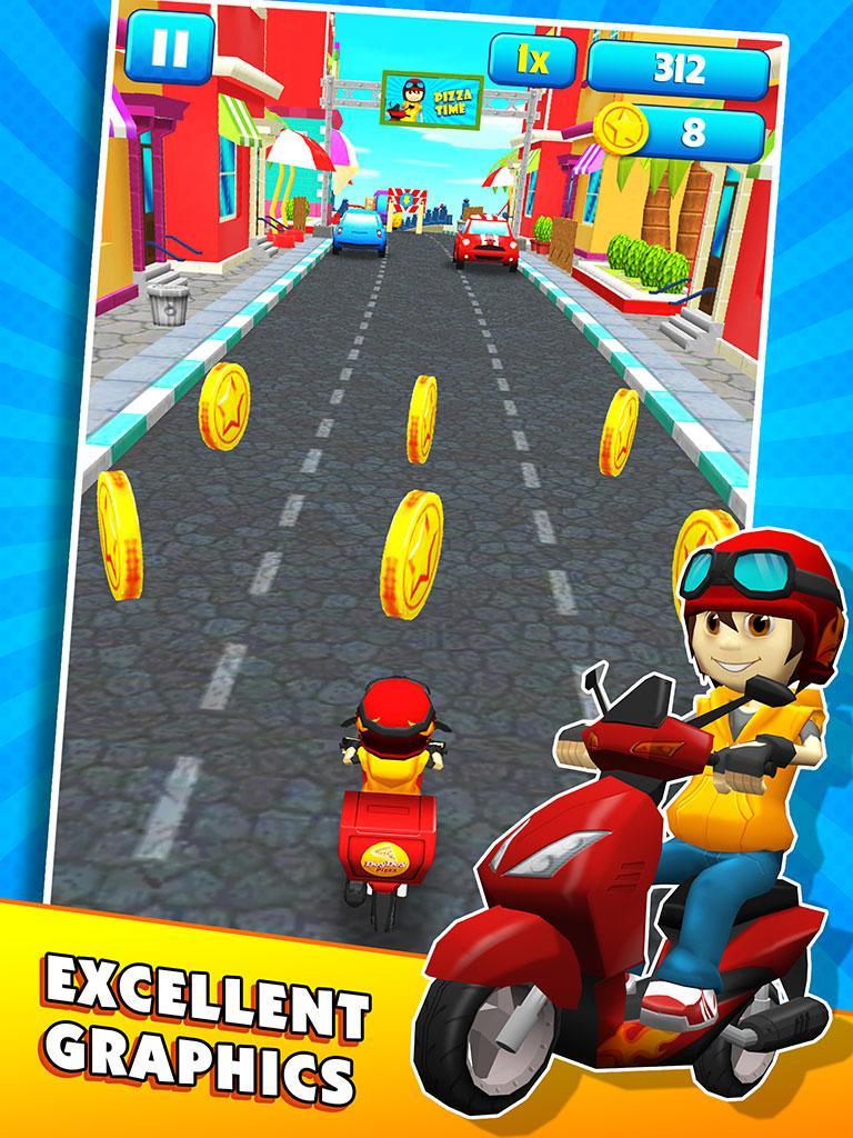 Subway Scooters Race Game Screenshot