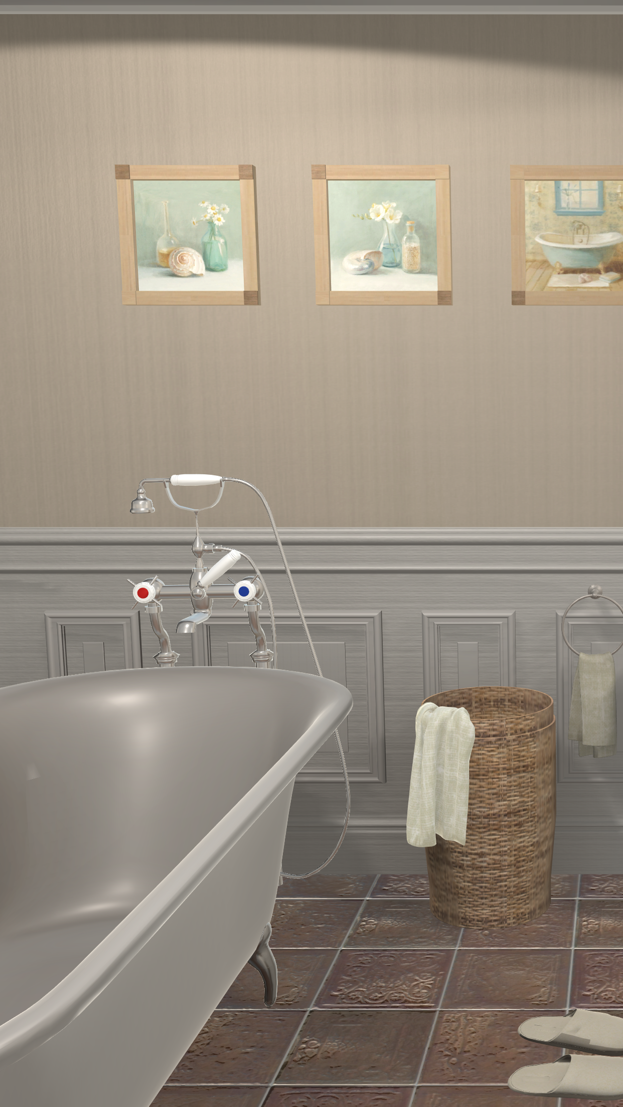 脱出ゲーム Rustic Bathroom ~バスルームから脱出~ Game Screenshot