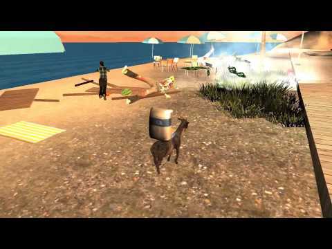 Screenshot of the video of Goat Simulator GoatZ
