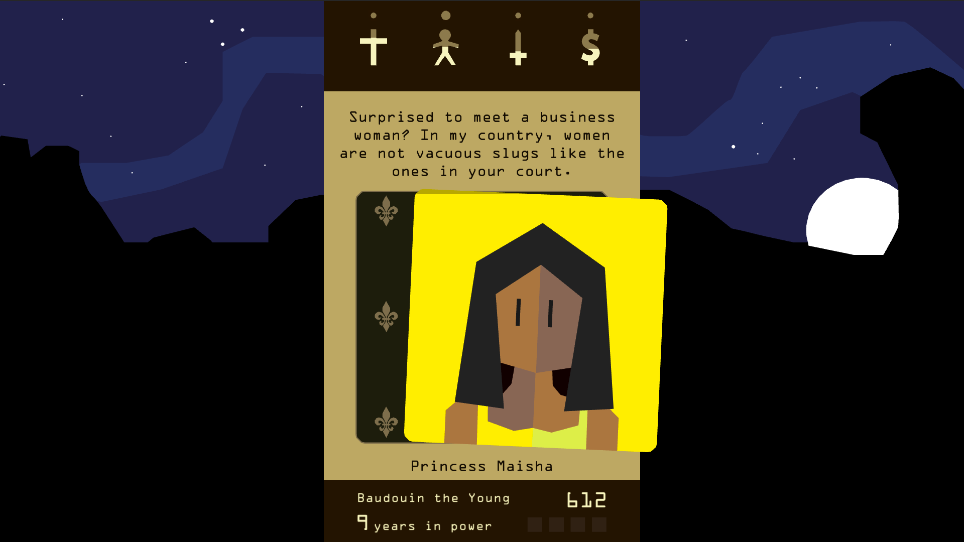 Reigns Game Screenshot