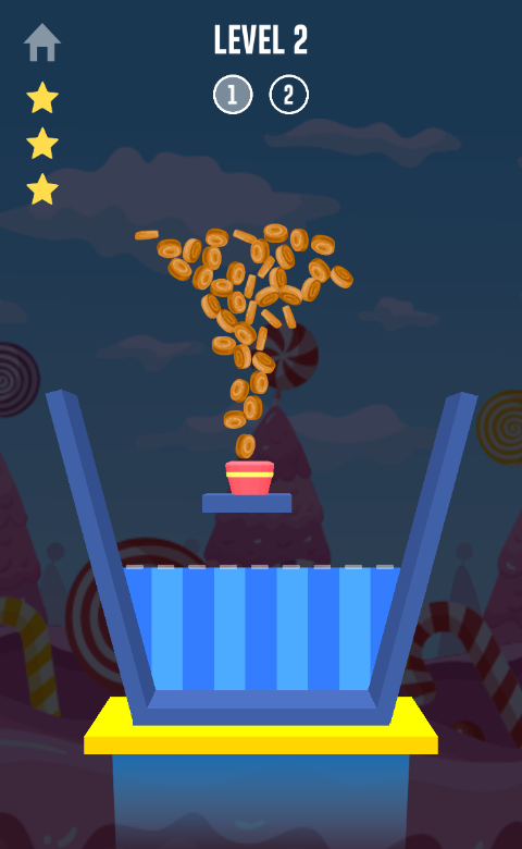 Popcorn Physics Game Screenshot