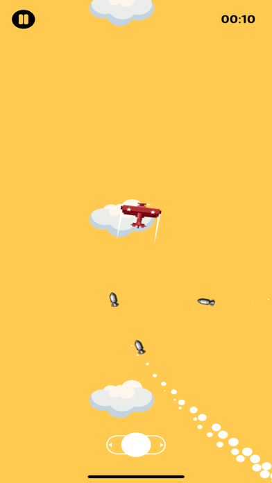 Aeroplane vs. missiles Game Screenshot