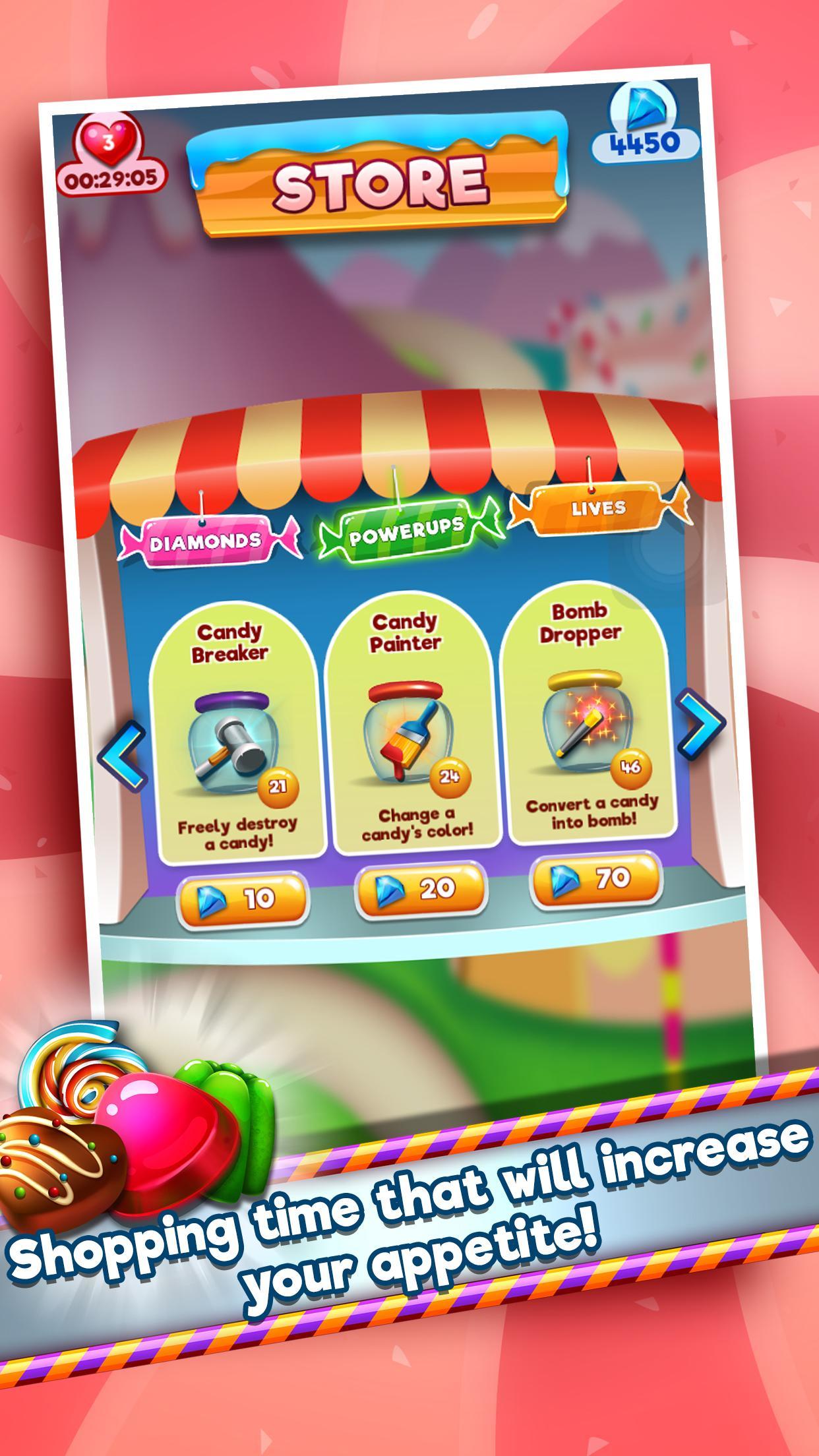 Goober Candy Craze! Match-3! Game Screenshot
