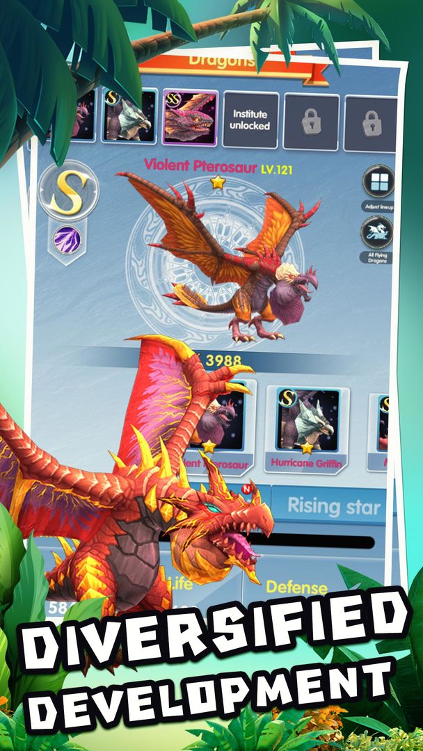 Screenshot of Rise of Dragons: Idle Games