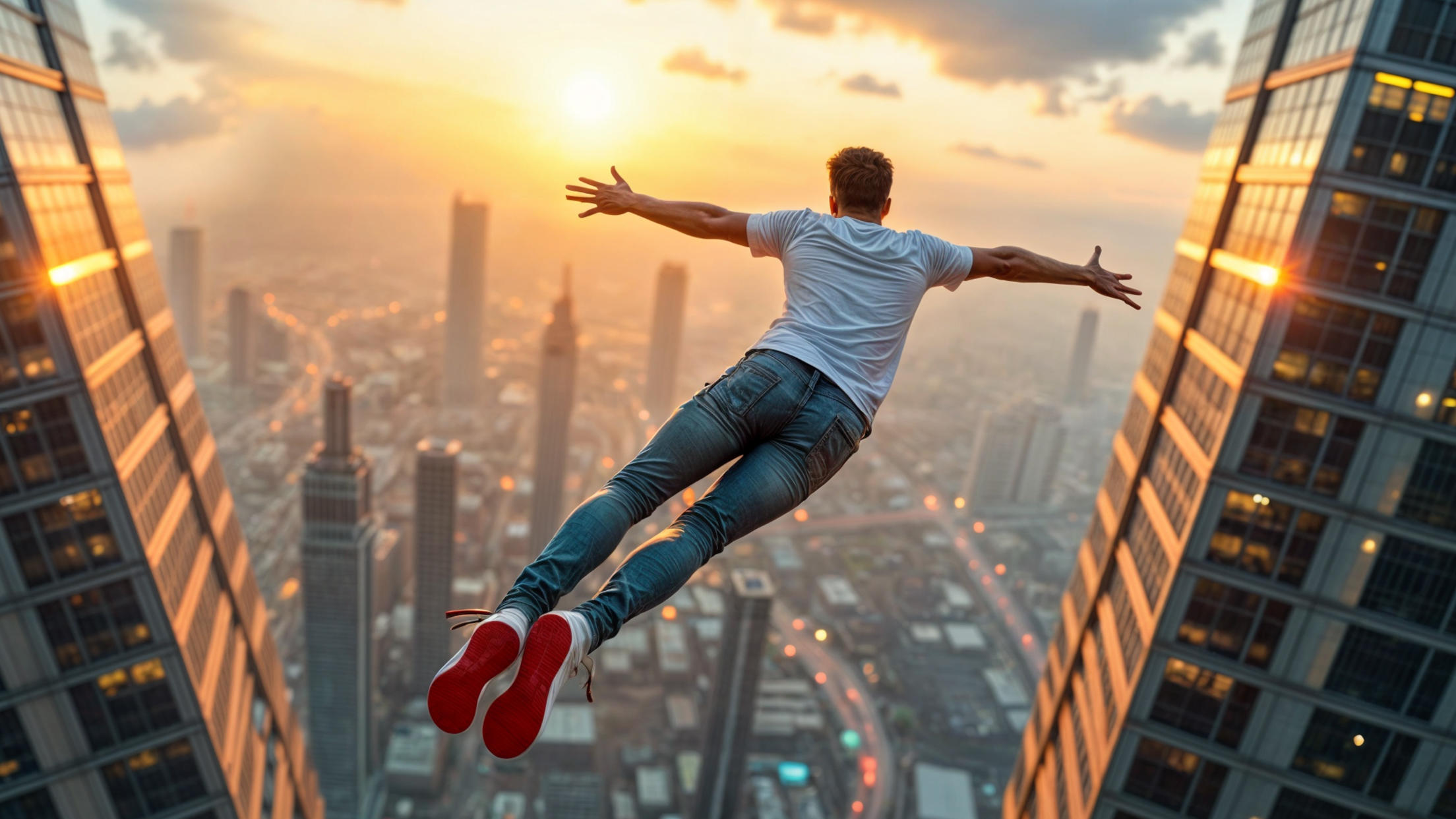 Going Up Parkour Sim: Rooftop Game Screenshot