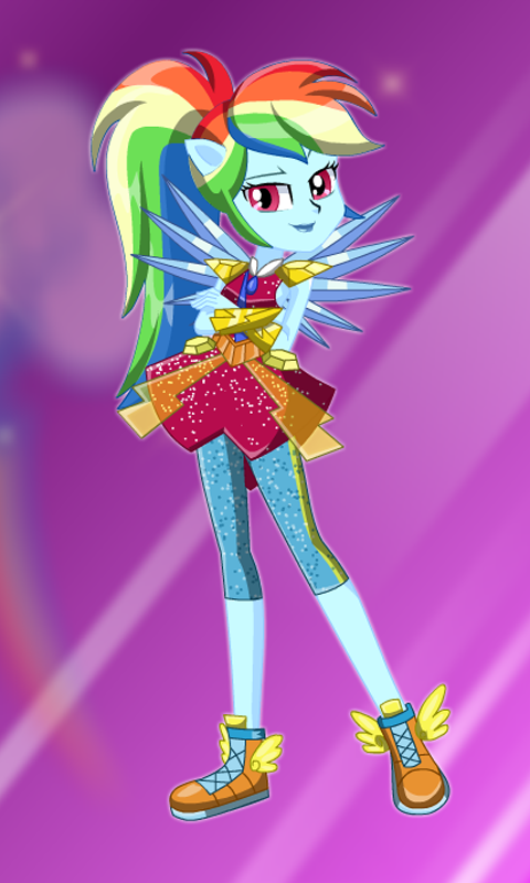 Dress Up Rainbow Dash Game Screenshot