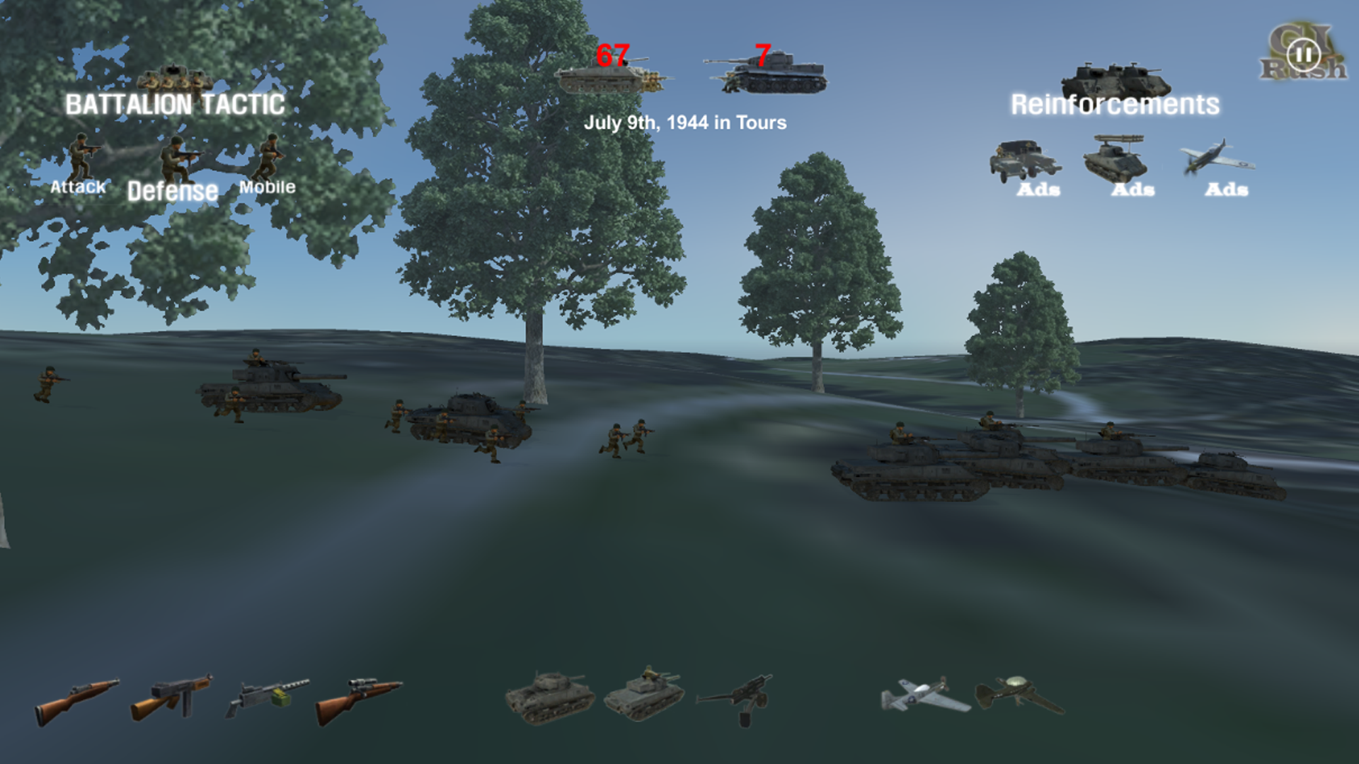 GI Rush Game Screenshot
