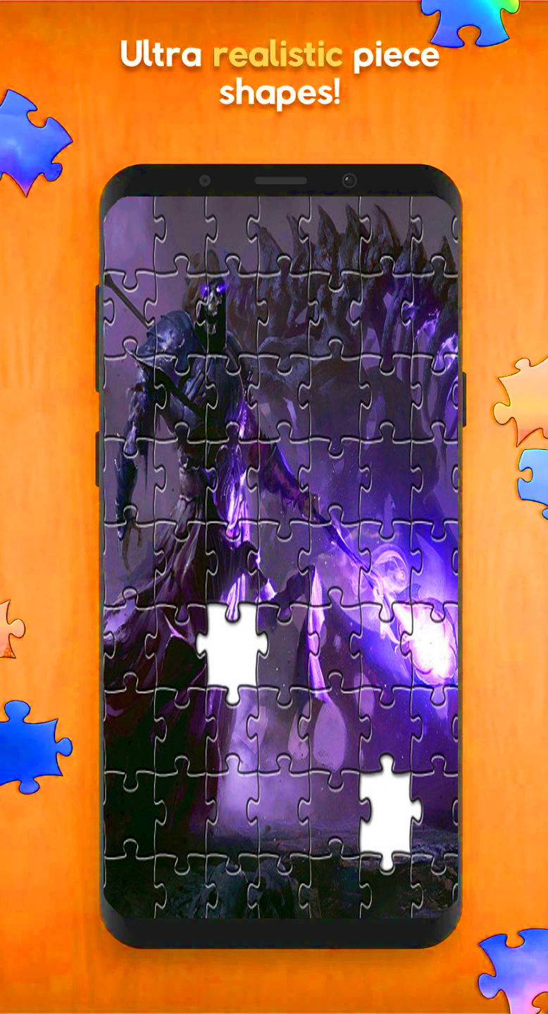 Overlord Anime Jigsaw Puzzle ゲームのスクリーンショット