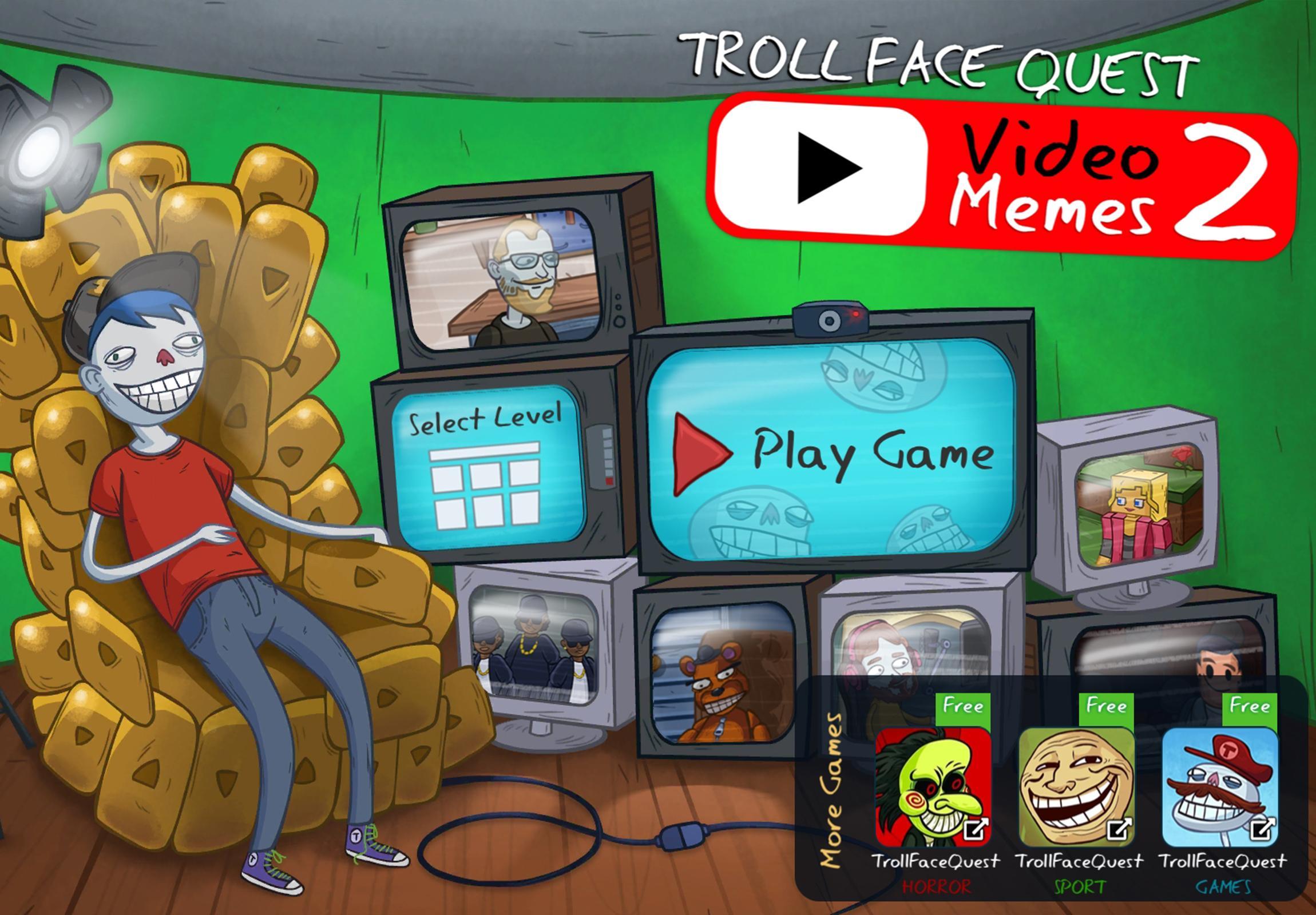 Screenshot 1 of Troll Face Quest: Memes de vídeo 2 0.7.5