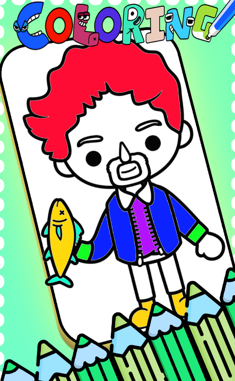 Toca Boca Mod Coloring Book android iOS apk download for free-TapTap