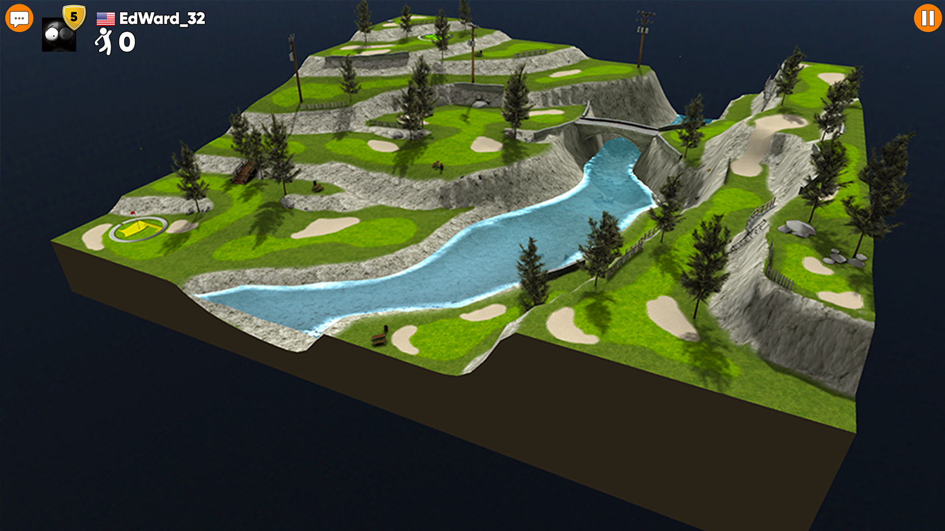 Screenshot 1 of Stickman Cross-Golfschlacht 1.0.5