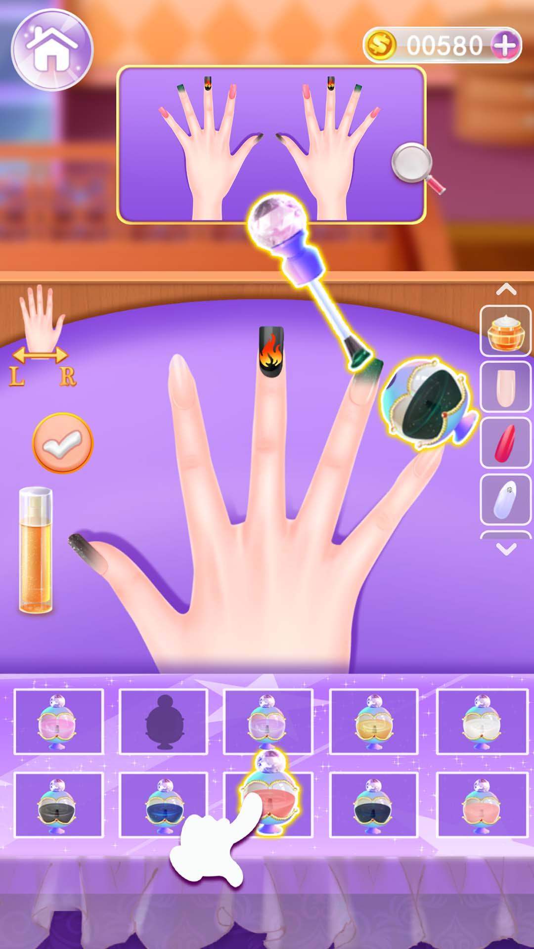 Fashion Nail Shop Game Screenshot