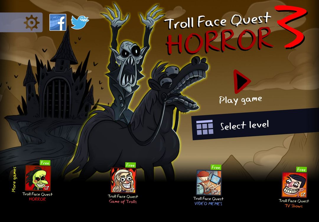 Screenshot of Troll Face Quest: Horror 3