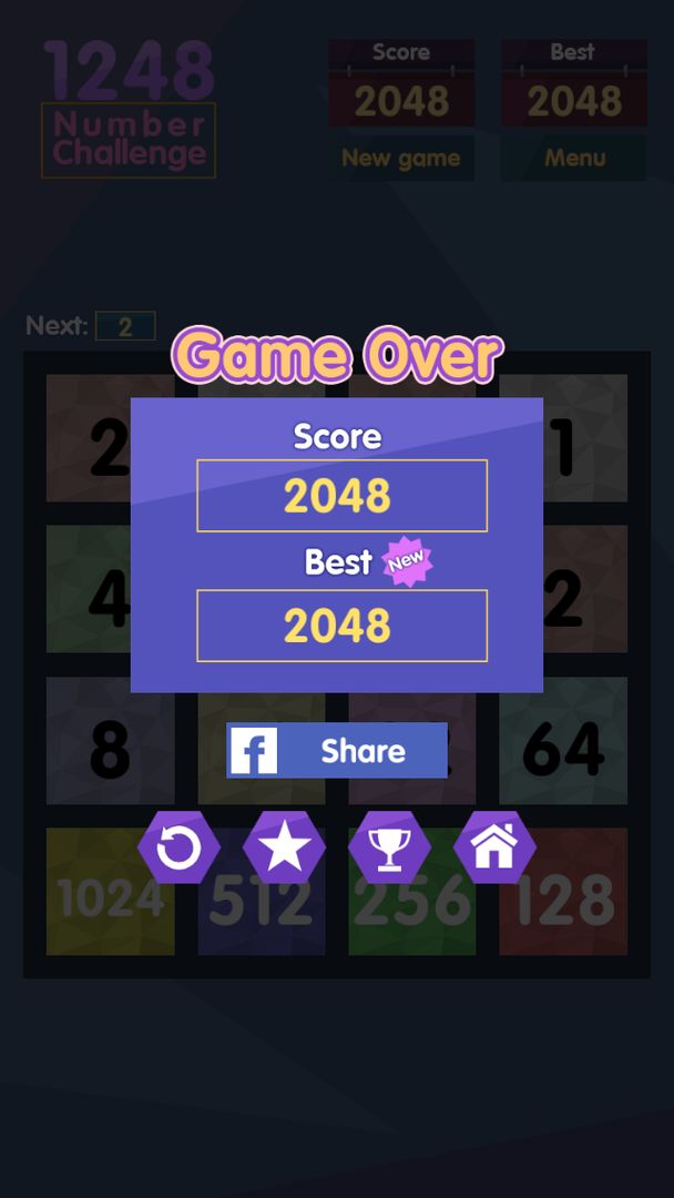 Screenshot of 1248 - Number Challenge
