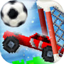Icon of Pixel Cars. Soccer