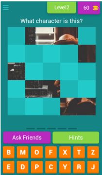 Cartoon Character Quiz Game Game Screenshot