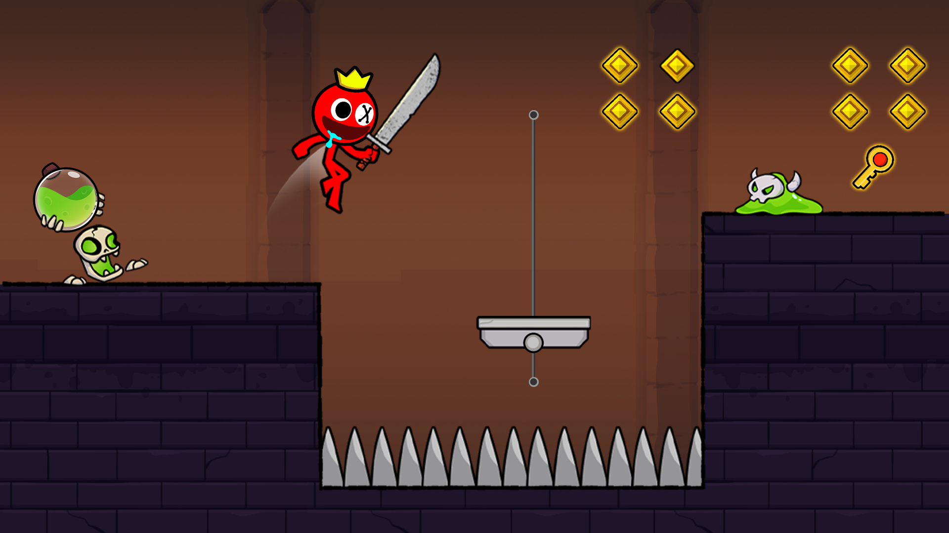 Red Stickman: Stick Adventure screenshot game