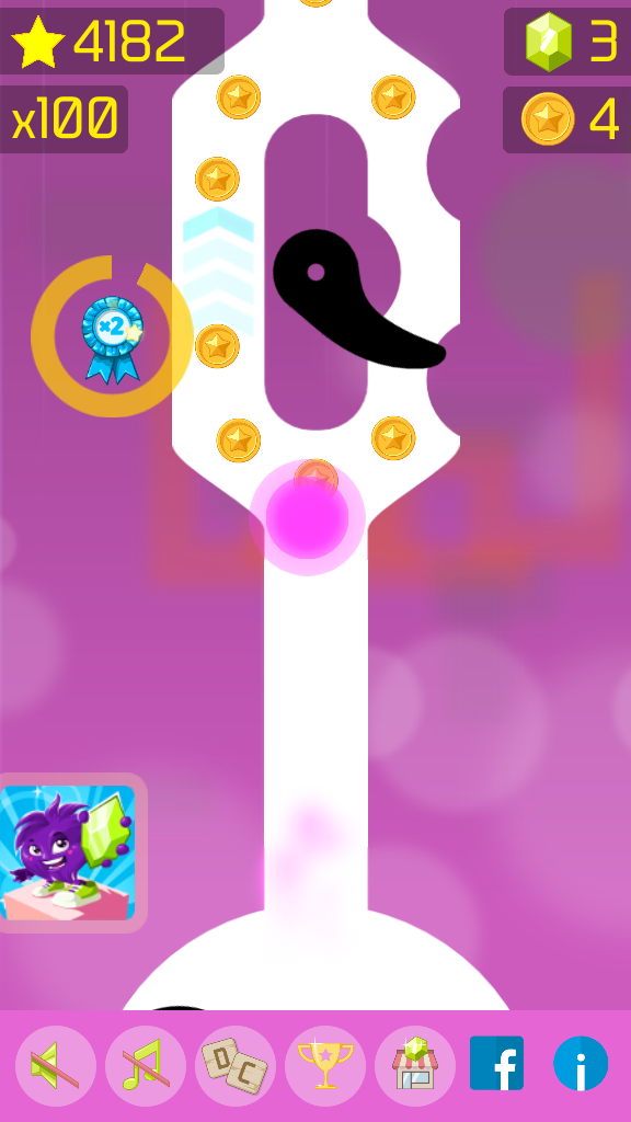 Follow the Line 2D Deluxe Game Screenshot