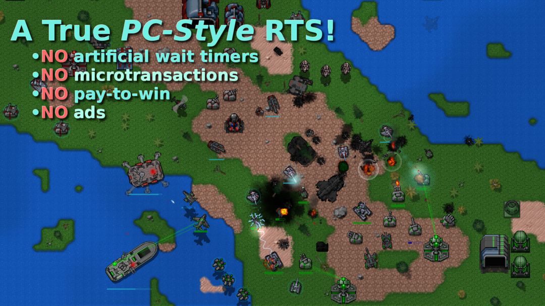Screenshot of Rusted Warfare - RTS Strategy