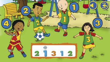 A Day with Caillou Game Screenshot