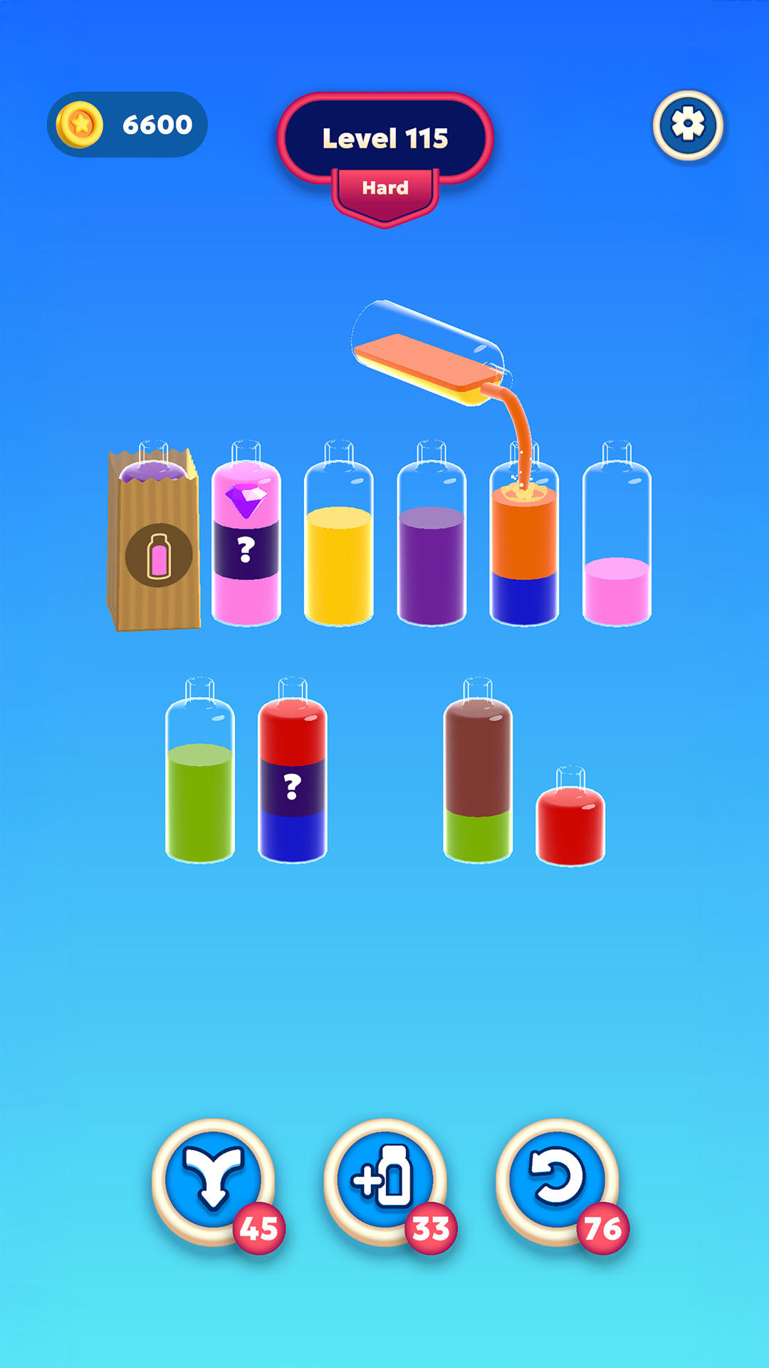 Beverage Sort - Puzzle Game Game Screenshot