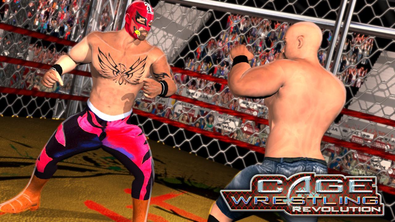 Screenshot 1 of Wrestling Cage Revolution : Trò chơi đấu vật 6.7