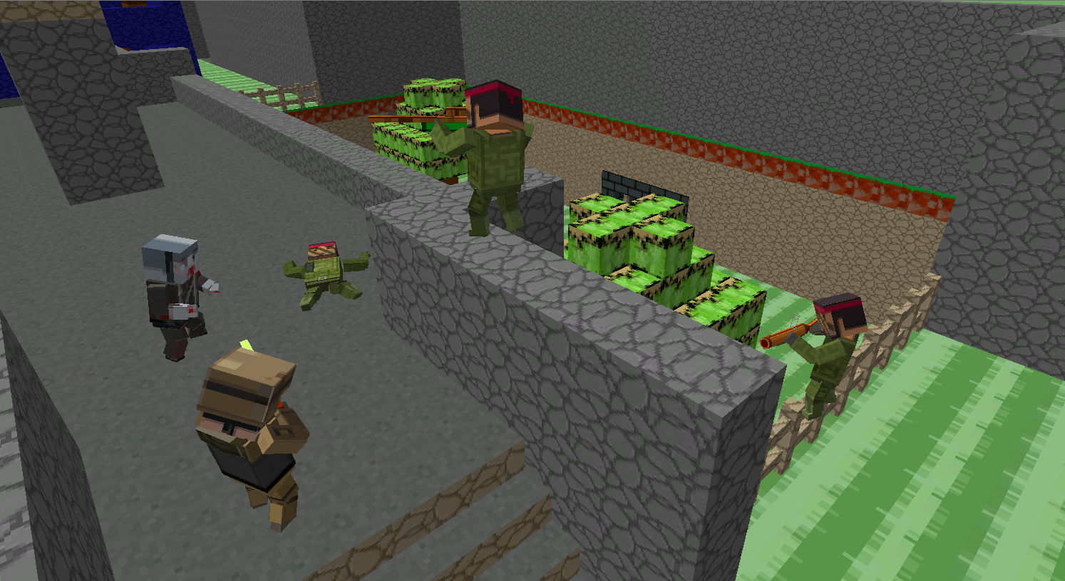 Strike Combat Pixel Arena 3D screenshot game