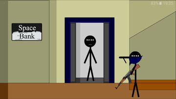 Stickman escape lift Game Screenshot