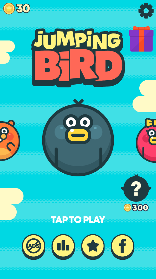 Jumping Bird–Angry Rocket Birdie Game Screenshot