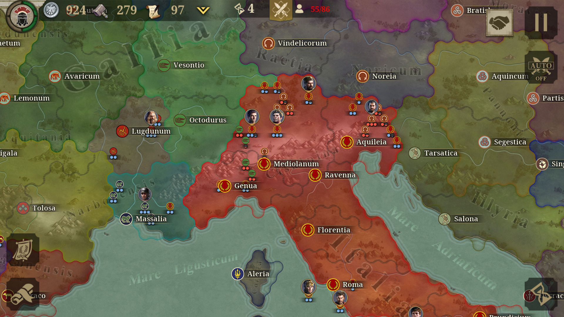 Screenshot 1 of Grande Conquistador: Jogo de Guerra em Roma 2.9.0