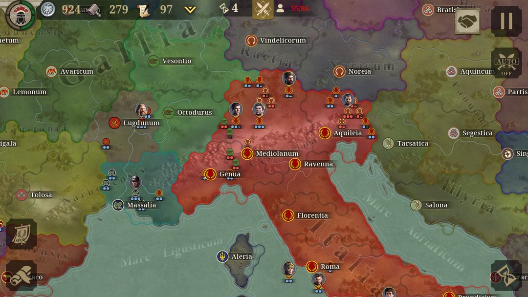 Great Conqueror: Rome War Game screenshot game