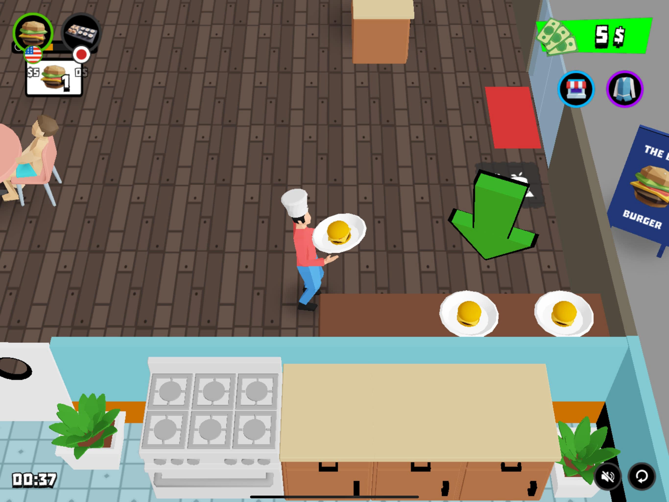 Ảnh chụp màn hình Burger Bounty : Cooking Game