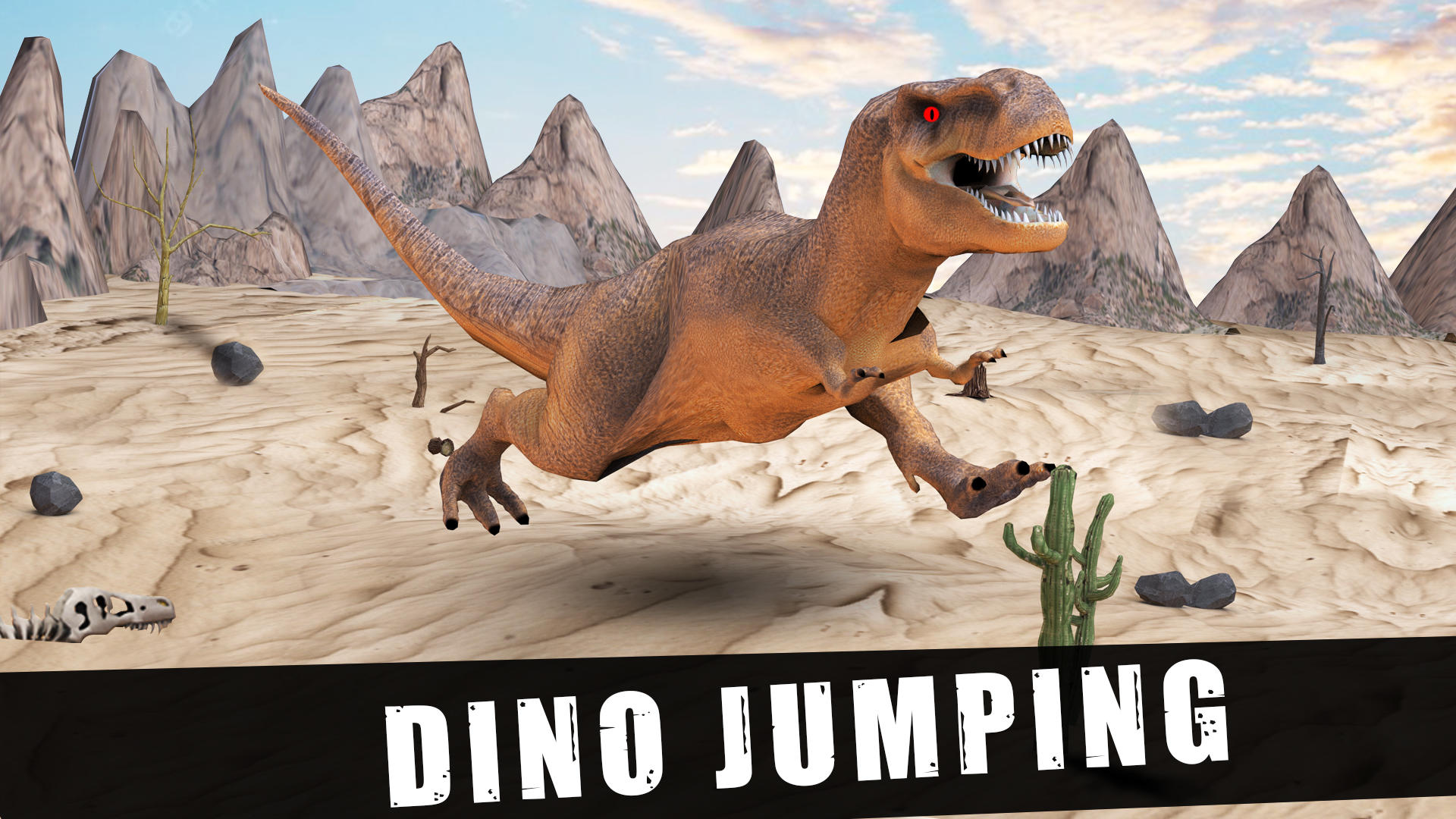 Jumping T-Rex Dinosaur Game